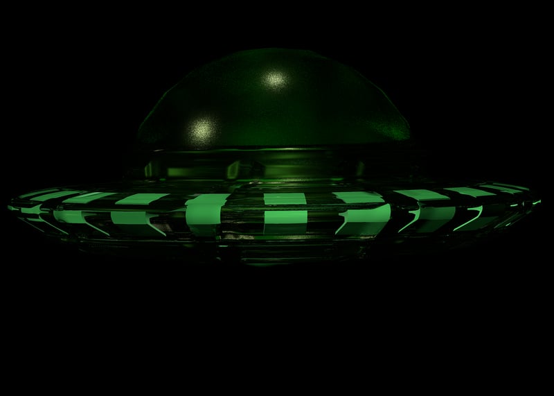 Alien UFOs in outer space